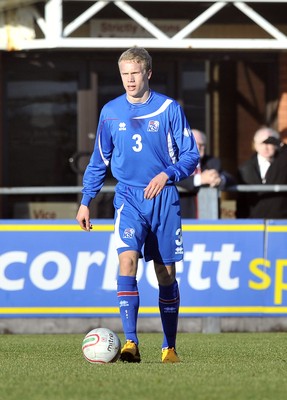 060213 - Wales v Iceland - Friendly U21 International  -  Iceland's Hjortur Hermannsson 