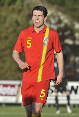 060213 - Wales v Iceland - Friendly U21 International  -  Joe Walsh of Wales 