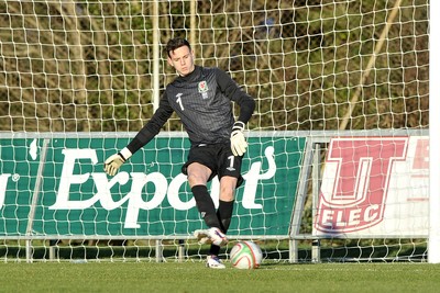 060213 - Wales v Iceland - Friendly U21 International  -  Danny Ward of Wales 