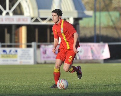 060213 - Wales v Iceland - Friendly U21 International  -  Joe Walsh of Wales 