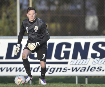 060213 - Wales v Iceland - Friendly U21 International  -  Danny Ward of Wales 