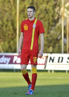 060213 - Wales v Iceland - Friendly U21 International  -  Aaron Oakley of Wales 