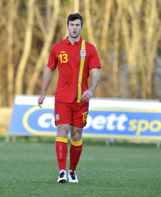 060213 - Wales v Iceland - Friendly U21 International  -  Jonathan Meades of Wales 
