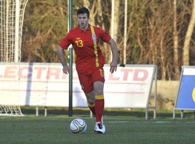 060213 - Wales v Iceland - Friendly U21 International  -  Jonathan Meades of Wales 