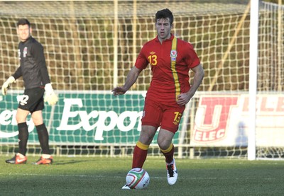 060213 - Wales v Iceland - Friendly U21 International  -  Jonathan Meades of Wales 