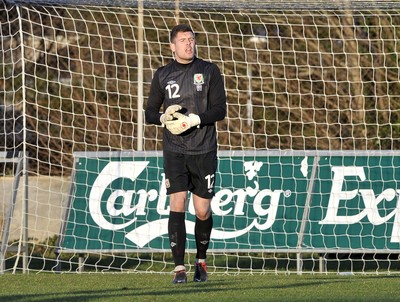 060213 - Wales v Iceland - Friendly U21 International  -  Connor Roberts of Wales 