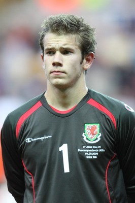 04.09.09 - Wales U21 v Italy U21, UEFA Under 21 Championship 2011 -  Wales' keeper Chris Maxwell   
