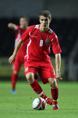 04.09.09 - Wales U21 v Italy U21, UEFA Under 21 Championship 2011 -  Wales' Aaron Ramsey   
