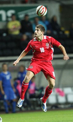 04.09.09 - Wales U21 v Italy U21, UEFA Under 21 Championship 2011 -  Wales' Ched Evans   