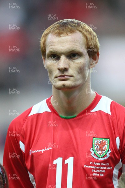 04.09.09 - Wales U21 v Italy U21, UEFA Under 21 Championship 2011 -  Wales' Shaun MacDonald   