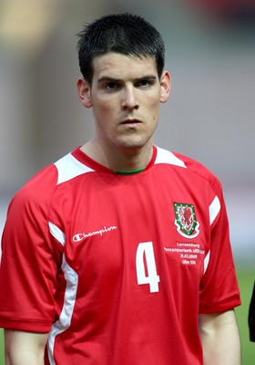 31.03.09 - Wales U21v Luxembourg U21, UEFA Under 21 Championship 2011, Llanelli -  Wales' Mark Bradley  