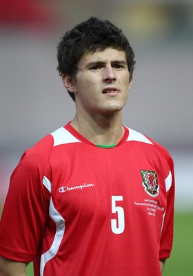 31.03.09 - Wales U21v Luxembourg U21, UEFA Under 21 Championship 2011, Llanelli -  Wales' Aaron Morris   