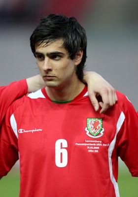 31.03.09 - Wales U21v Luxembourg U21, UEFA Under 21 Championship 2011, Llanelli -  Wales' Rhys Williams  