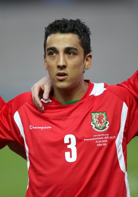 31.03.09 - Wales U21v Luxembourg U21, UEFA Under 21 Championship 2011, Llanelli -  Wales' Neil Taylor  