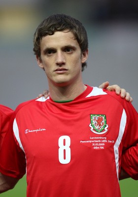 31.03.09 - Wales U21v Luxembourg U21, UEFA Under 21 Championship 2011, Llanelli -  Wales' Andy King  