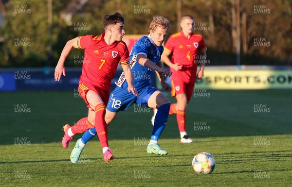 040621 - Wales U21 v Moldova U21, UEFA U21 EURO 2023 Qualifying Match - Niall Huggins of Wales