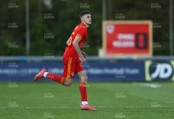 040621 - Wales U21 v Moldova U21, UEFA U21 EURO 2023 Qualifying Match - Lewis Collins of Wales as he comes on a substitute