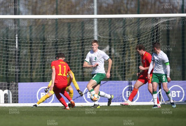 260321 - Wales U21 v Republic of Ireland U21 - International Friendly - Joe Adams scores first goal of match and celebrates