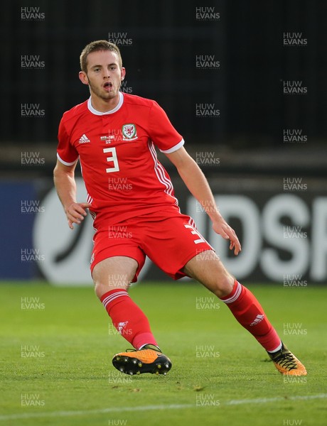 161018 - Wales U21 v Switzerland U21, European U21 Championship 2019 Qualifier -  Rhys Norrington-Davies of Wales