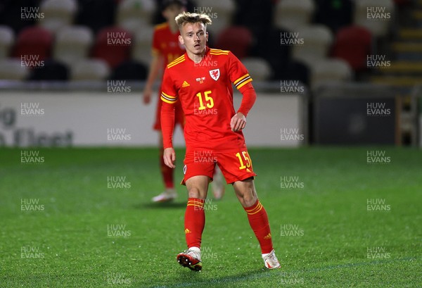 161121 - Wales U21 v Switzerland U21, European U21 Championship 2023 Qualifying Round - Isaak Davies of Wales