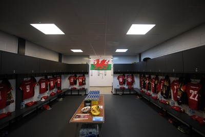 100526 - Wales U21 Women v Ireland U21 Women - Six Nations Women's U21 Series - A general view of the dressing room ahead of the match