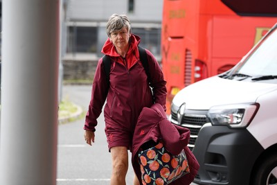 100526 - Wales U21 Women v Ireland U21 Women - Six Nations Women's U21 Series - Liza Burgess, Wales Women's Head Coach arrives ahed of the game