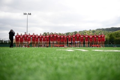 100526 - Wales U21 Women v Ireland U21 Women - Six Nations Women's U21 Series - Wales anthem