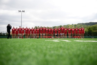 100526 - Wales U21 Women v Ireland U21 Women - Six Nations Women's U21 Series - Wales anthem