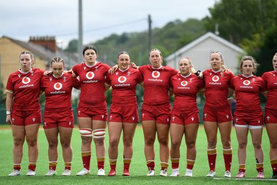 100526 - Wales U21 Women v Ireland U21 Women - Six Nations Women's U21 Series - Wales anthem