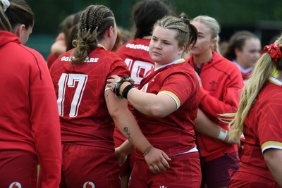 100526 - Wales U21 Women v Ireland U21 Women - Six Nations Women's U21 Series - Wales players at full time