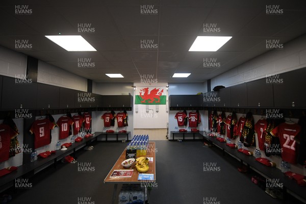 100526 - Wales U21 Women v Ireland U21 Women - Six Nations Women's U21 Series - A general view of the dressing room ahead of the match