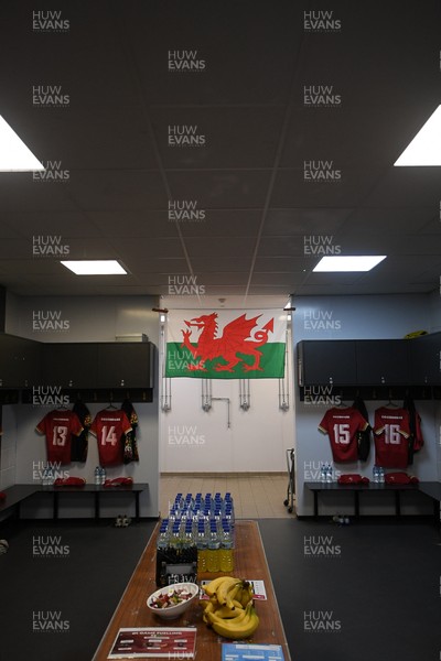 100526 - Wales U21 Women v Ireland U21 Women - Six Nations Women's U21 Series - A general view of the dressing room ahead of the match