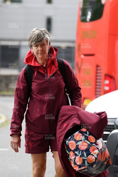 100526 - Wales U21 Women v Ireland U21 Women - Six Nations Women's U21 Series - Liza Burgess, Wales Women's Head Coach arrives ahed of the game