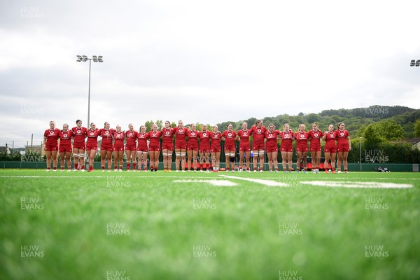 100526 - Wales U21 Women v Ireland U21 Women - Six Nations Women's U21 Series - Wales anthem