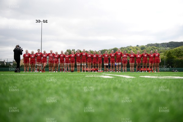 100526 - Wales U21 Women v Ireland U21 Women - Six Nations Women's U21 Series - Wales anthem