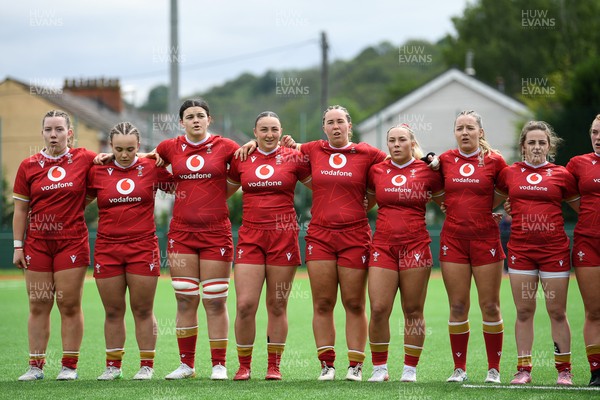 100526 - Wales U21 Women v Ireland U21 Women - Six Nations Women's U21 Series - Wales anthem