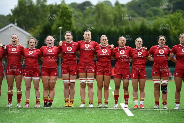 100526 - Wales U21 Women v Ireland U21 Women - Six Nations Women's U21 Series - Wales anthem