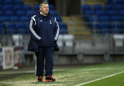 310315 -Wales U21s v Bulgaria U21s - UEFA U21 Championship Qualifier - Coach Geraint Williams