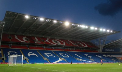 310315 -Wales U21s v Bulgaria U21s - UEFA U21 Championship Qualifier - The new stand at The Cardiff City Stadium