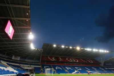 310315 -Wales U21s v Bulgaria U21s - UEFA U21 Championship Qualifier - The new stand at The Cardiff City Stadium