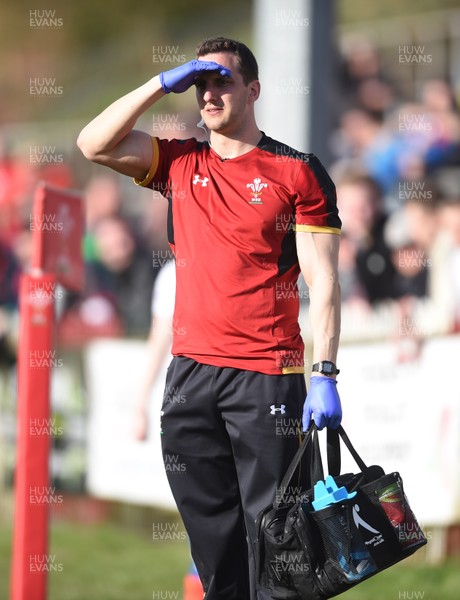 260317 - Wales Under 18 v England Under 18 - Physio Ben Warburton