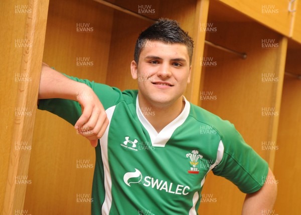 29.01.09 - Wales under 20 Rugby Ashley Sweet of Cross Keys who has been named in a 'leadership group'by head Coach Phil Davies in Wales' Under 20s Six Nations squad 