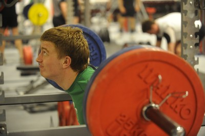 18.02.10 - Wales Under 20 Rugby Gym Training - Macauley Cook 