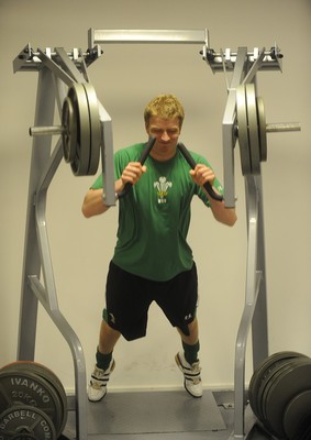 18.02.10 - Wales Under 20 Rugby Gym Training - Macauley Cook 