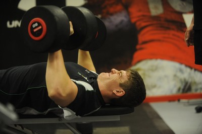 18.02.10 - Wales Under 20 Rugby Gym Training - Scott Williams 