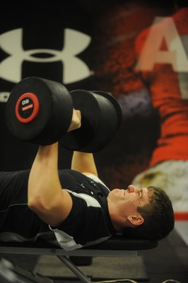 18.02.10 - Wales Under 20 Rugby Gym Training - Scott Williams 