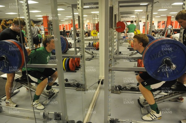 18.02.10 - Wales Under 20 Rugby Gym Training - Macauley Cook 