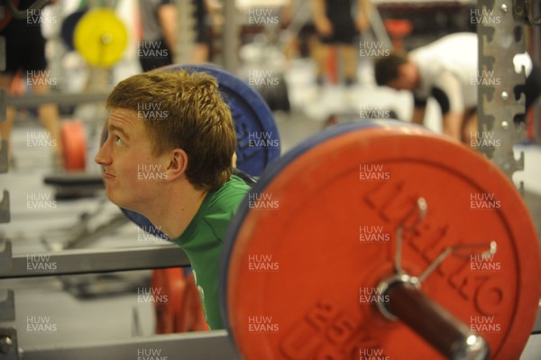 18.02.10 - Wales Under 20 Rugby Gym Training - Macauley Cook 