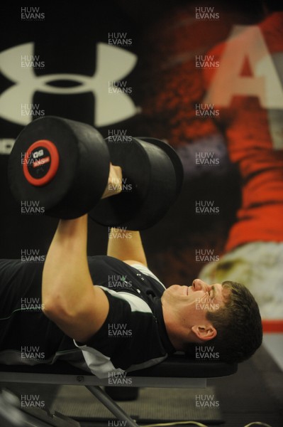 18.02.10 - Wales Under 20 Rugby Gym Training - Scott Williams 