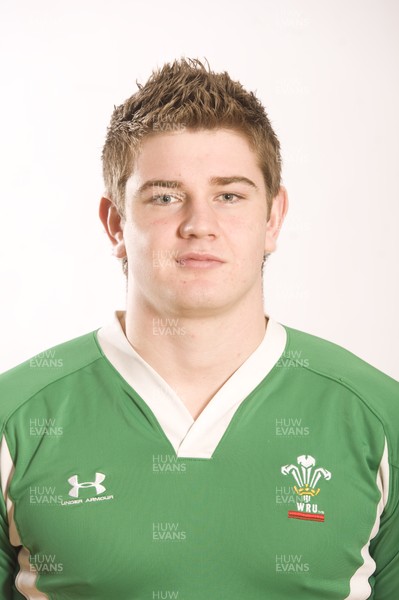 20.01.11 - Wales Under 20 Rugby Squad 2011 - Rhodri Jones. 
